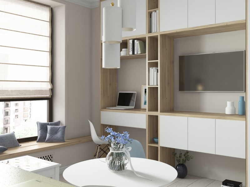 Интерьер в нежных пастельных тонах