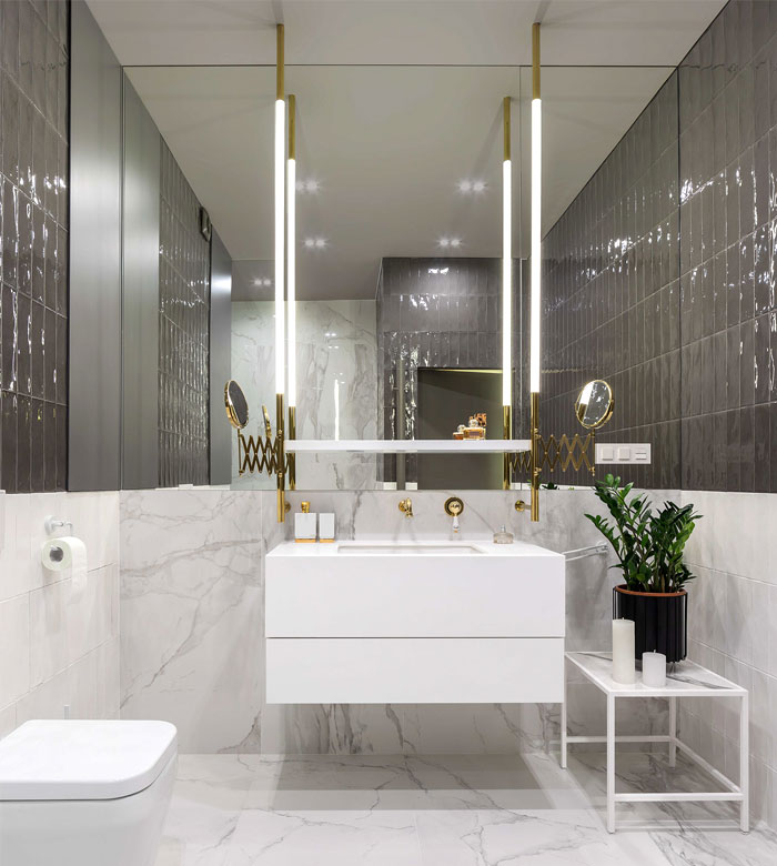 Минималистские цвета и формы в интерьере киевской квартиры