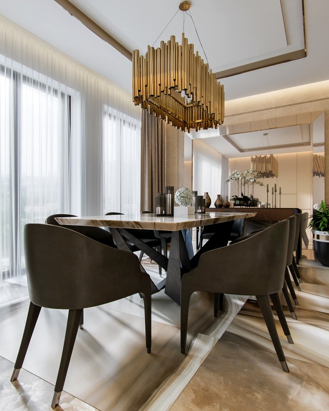 Проект двухуровневых апартаментов в коричневых тонах Проект двухуровневых апартаментов в коричневых тонах