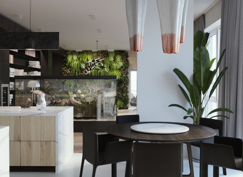 Живая зелень в интерьере