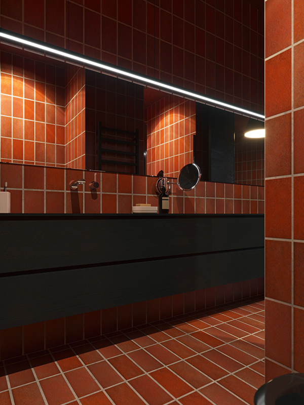 Акцентная стена в интерьере литовской квартиры