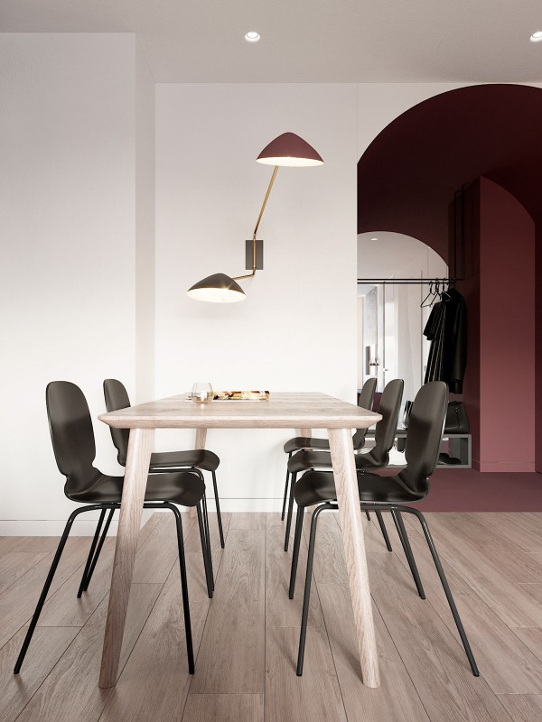 Богатый и благородный цвет "марсала" в современном интерьере