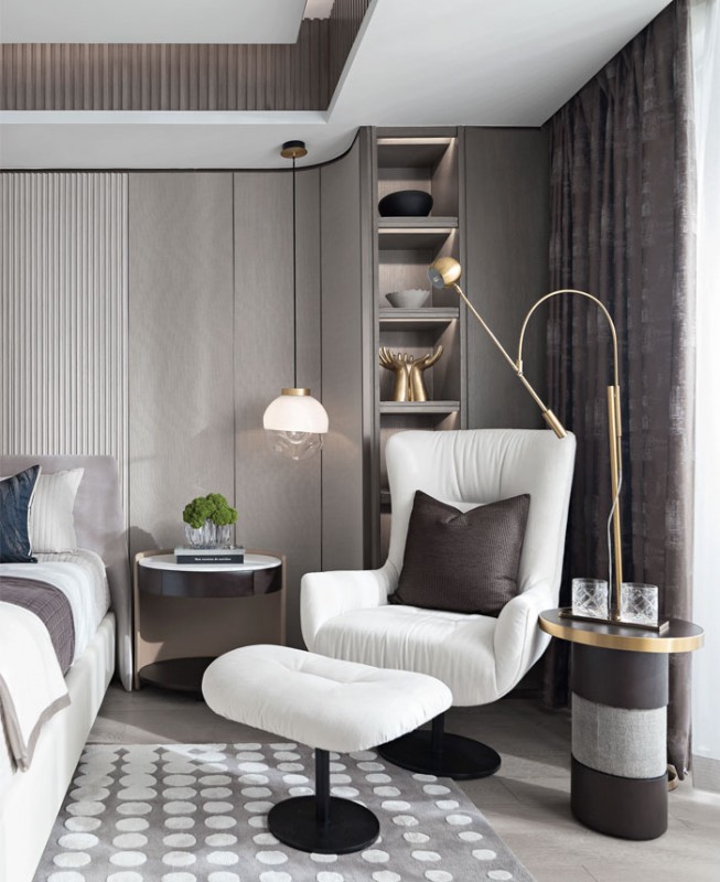 Элегантный интерьер апартаментов в городе Чжухай, Китай