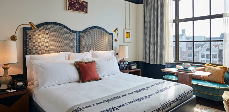 Интерьер отеля Soho House в Амстердаме