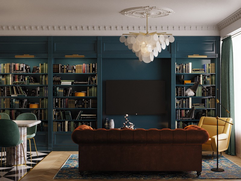 Яркие апартаменты в неоклассическом стиле