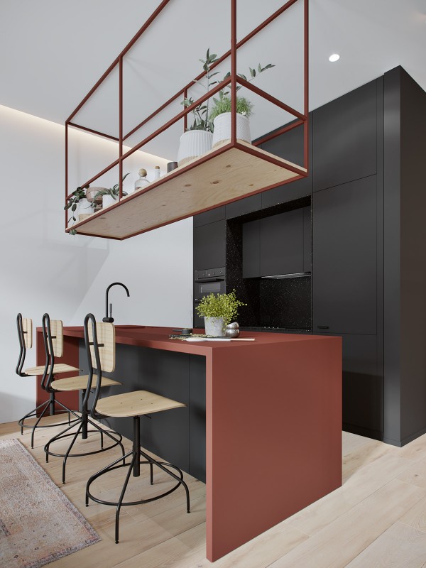 Акцент на красном