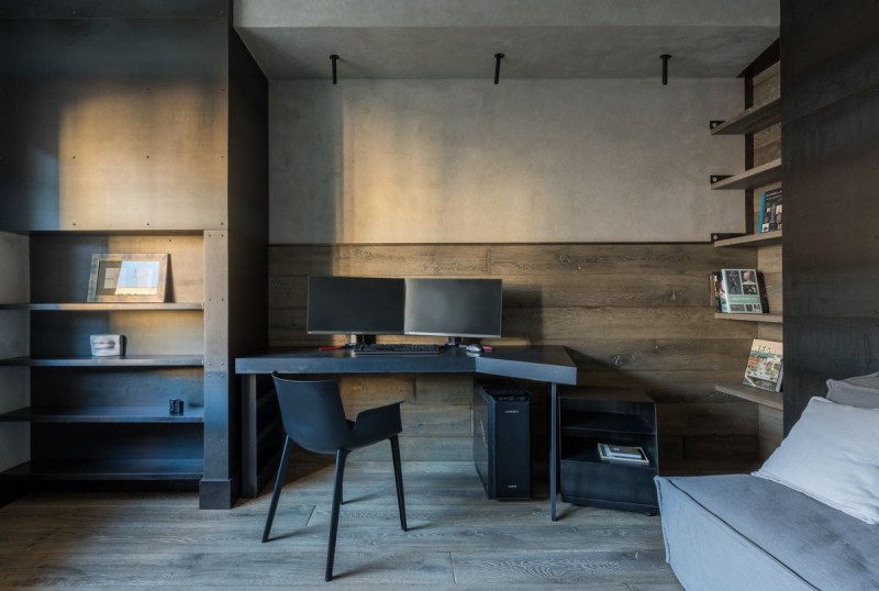 Современная квартира, оформленная в серых тонах Современная квартира, оформленная в серых тонах