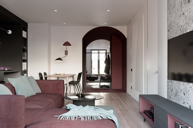 Богатый и благородный цвет "марсала" в современном интерьере