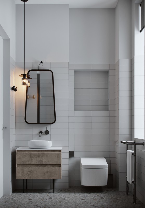 Интерьер в черно-белых тонах