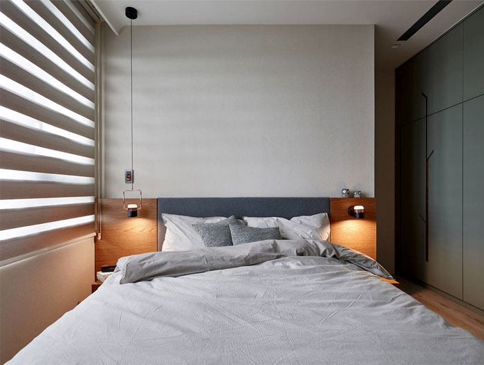 Оттенки синего в интерьере апартаментов в Тайбэе Оттенки синего в интерьере апартаментов в Тайбэе