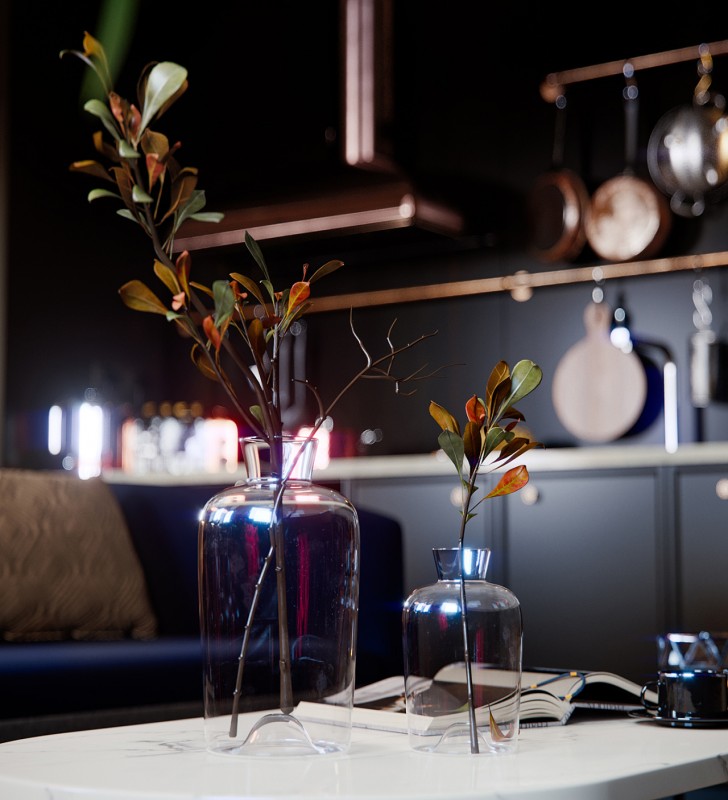 Атмосфера загадочности и шика - интерьер в темных тонах