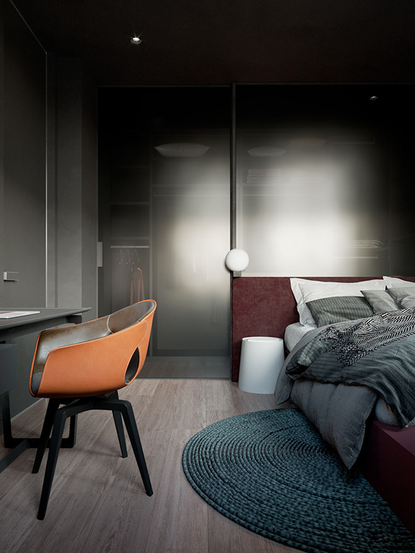 Богатый и благородный цвет "марсала" в современном интерьере