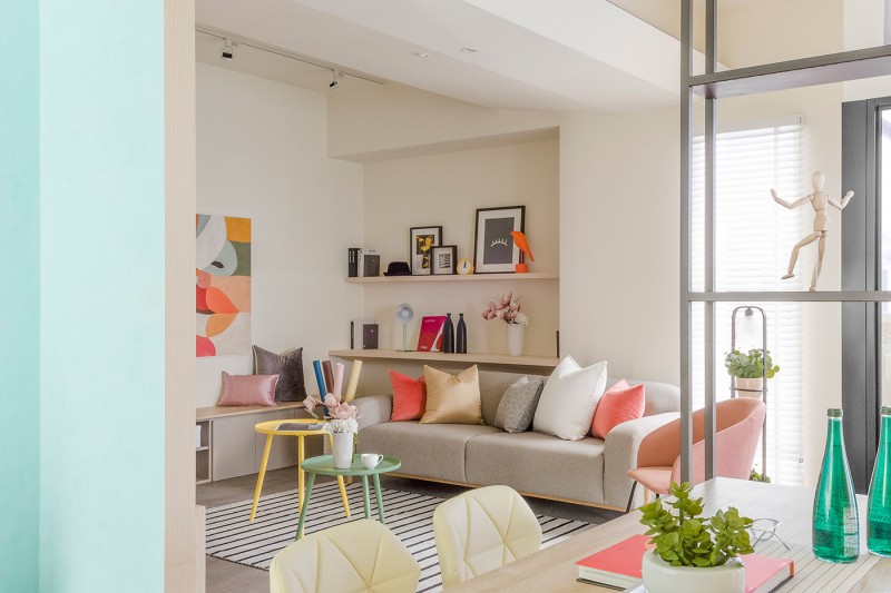 Яркий интерьер квартиры