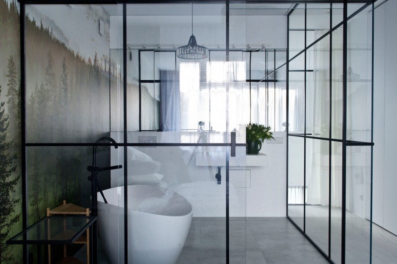 Современный городской лофт площадью 120 м2 в Варшаве