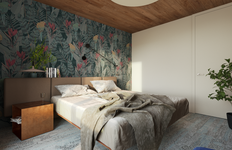 Дизайн-проект уютной спальни