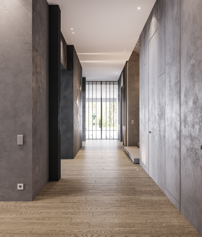 Загородный дом, оформленный в натуральных тонах