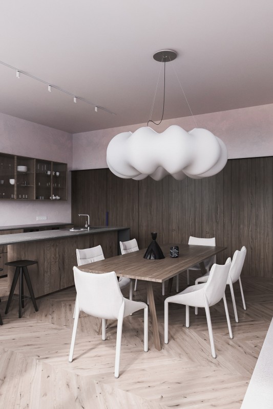 Интерьер квартиры в пастельных тонах