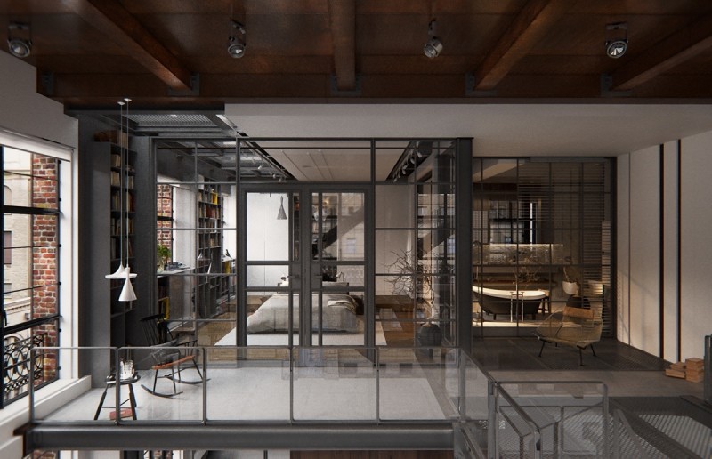 Изысканный лофт в Нью-Йорке Изысканный лофт в Нью-Йорке