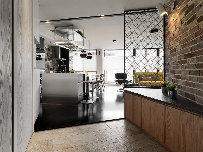 Современная квартира в индустриальном стиле Современная квартира в индустриальном стиле