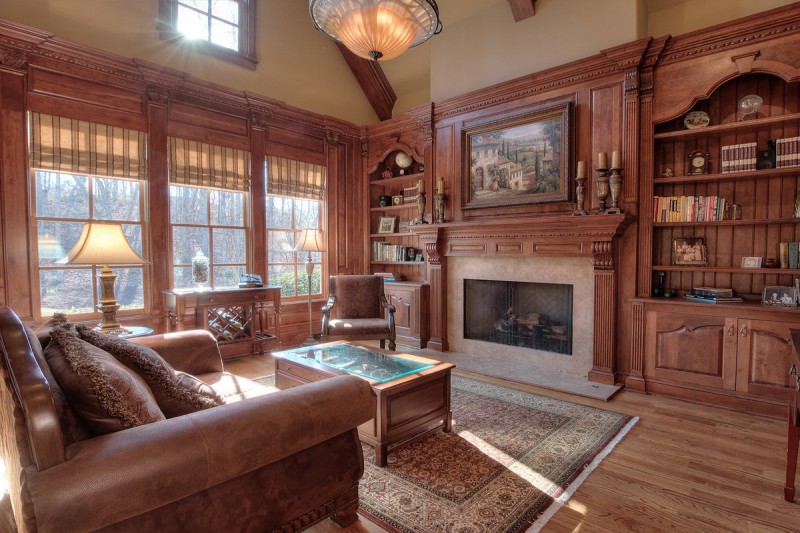 Вневременная элегантность обстановки дома в городе Розуэлл, штат Джорджия