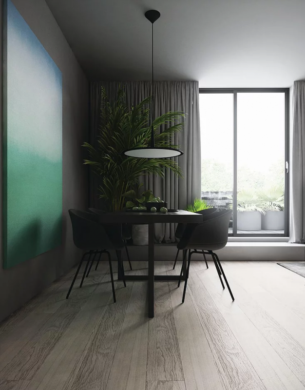 Интерьер варшавской квартиры в серых тонах Интерьер варшавской квартиры в серых тонах