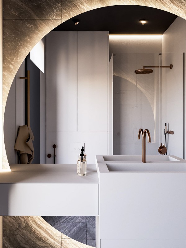 Контрастный дизайн интерьера