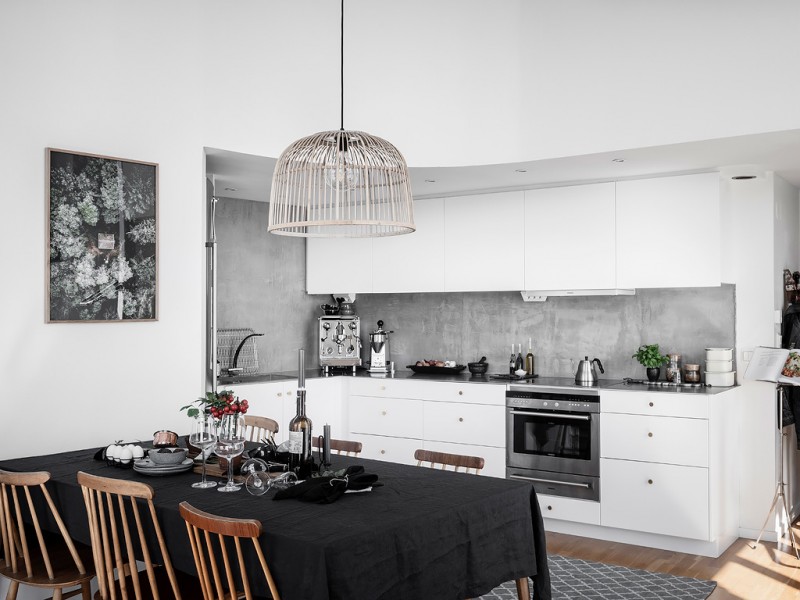 Однокомнатная квартира с мансардой в Швеции Однокомнатная квартира с мансардой в Швеции