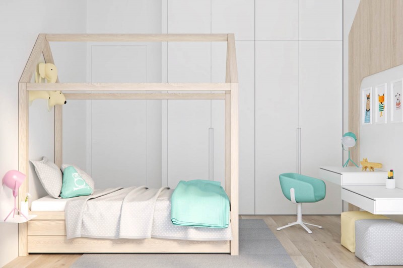 Сочетание белого, серого и кремово-бежевого цветов в интерьере двухуровневой квартиры Сочетание белого, серого и кремово-бежевого цветов в интерьере двухуровневой квартиры