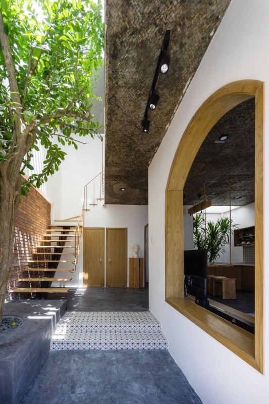 Дизайн тропического дома с внутренним двором в Дананге, Вьетнам