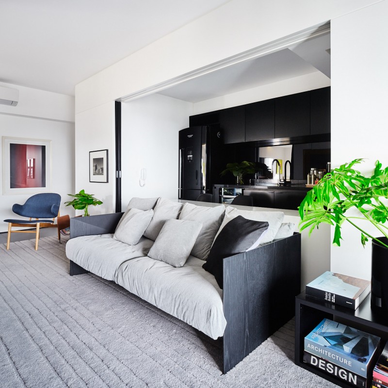 Функциональный интерьер квартиры в Сан-Паулу, Бразилия