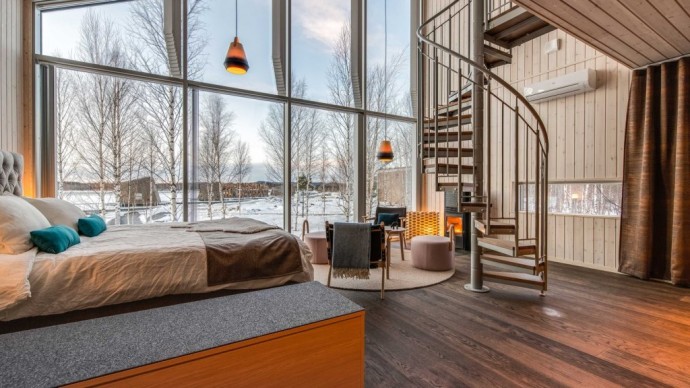 Коттеджи на озере в шведском отеле Arctic Bath Hotel and Spa