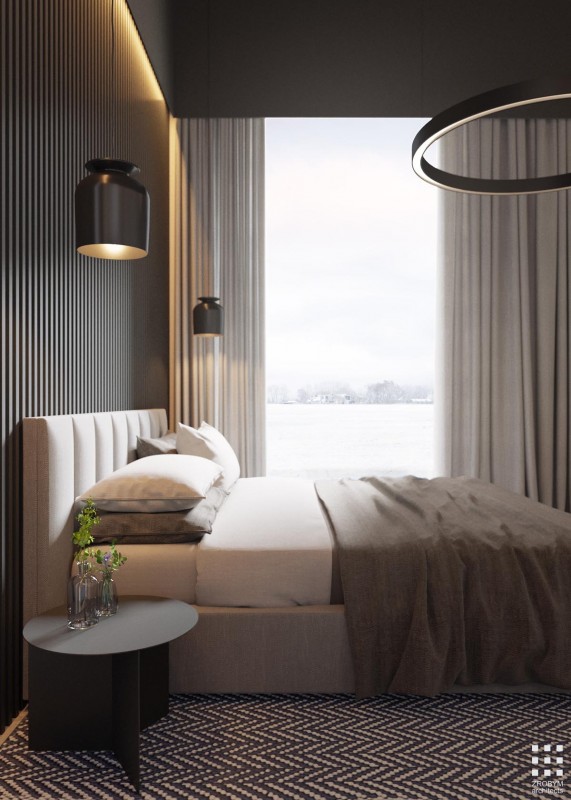 Проект дома, оформленного в спокойных тонах