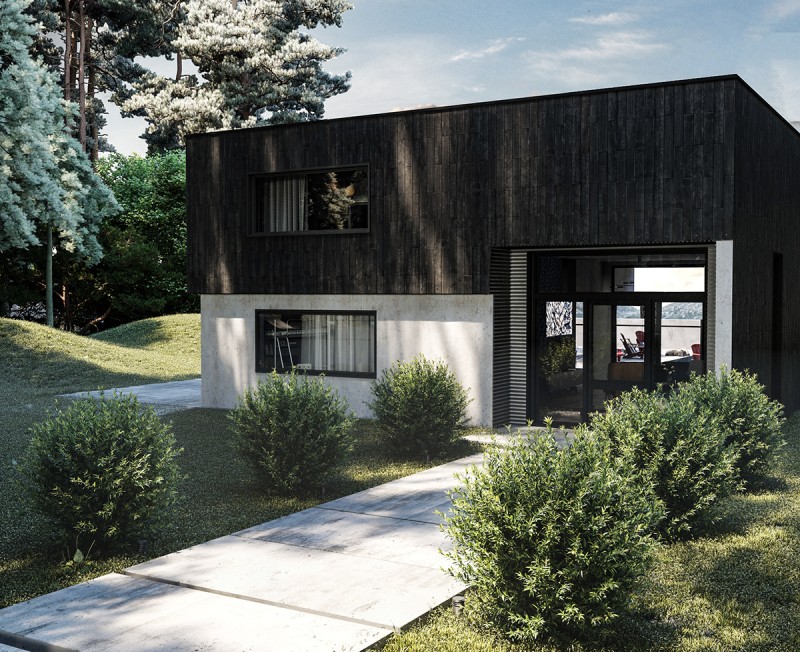 Проект дома в лесу Проект дома в лесу