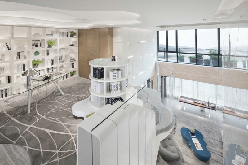 Футуристический интерьер резиденции в Китае