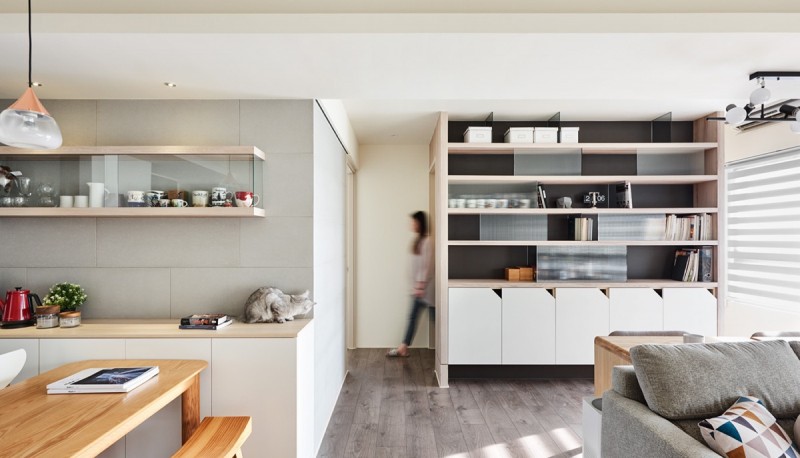 Интерьер квартиры в Тайбэе, Тайвань Интерьер квартиры в Тайбэе, Тайвань