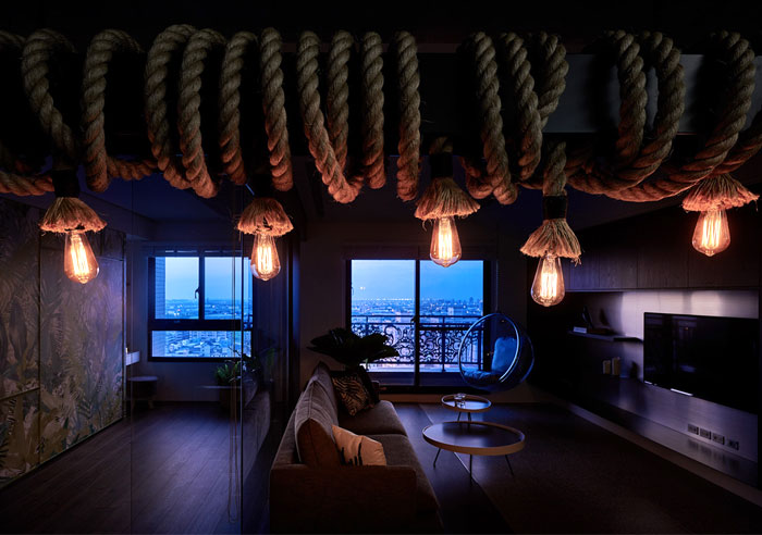 Джунгли в городе - интерьер квартиры в Тайбэе