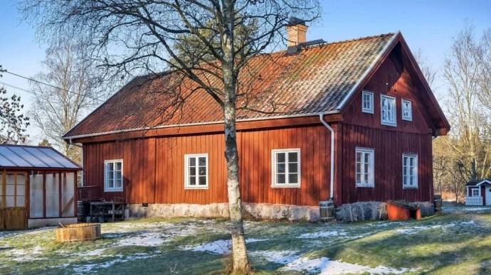 Фермерский дом 1859 года постройки недалеко от Стокгольма