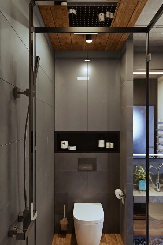 Холостяцкая квартира в индустриальном стиле