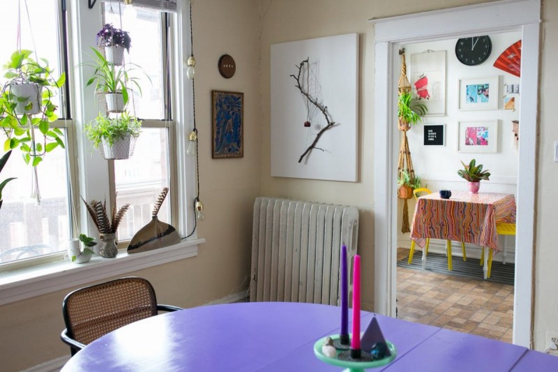 Красочный интерьер квартиры в Чикаго Красочный интерьер квартиры в Чикаго