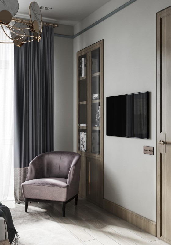 Квартира, оформленная в приглушенных тонах