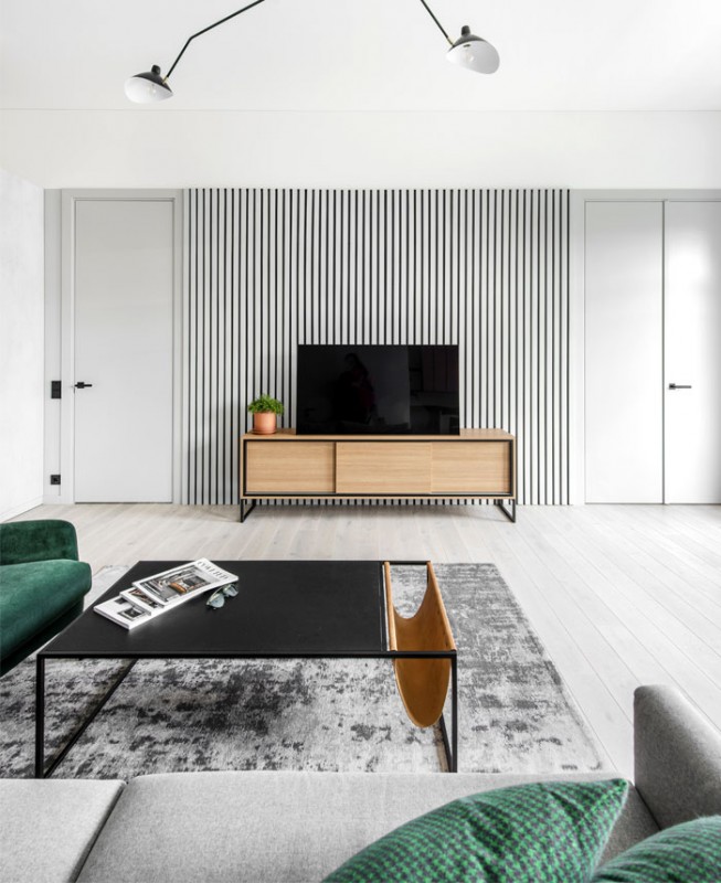 Небольшая квартира с открытой планировкой в Вильнюсе