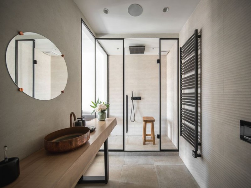 Стеклянные стены для зонирования киевской квартиры Стеклянные стены для зонирования киевской квартиры