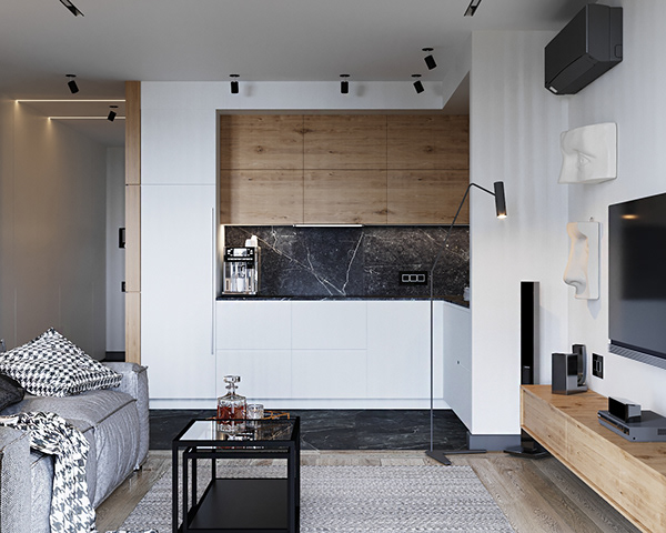 Гармоничное сочетание цветов в интерьере минской квартиры