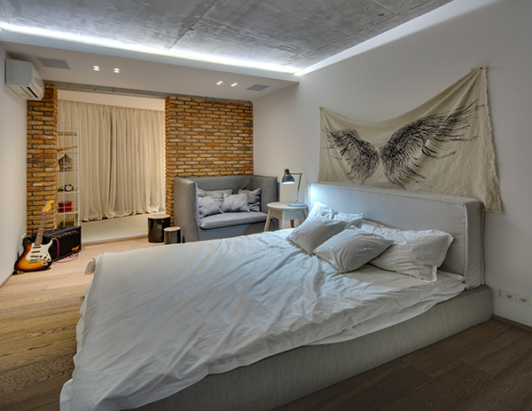 Гармоничное сочетание дерева и кирпича