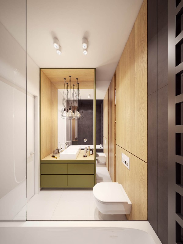 Комфортабельная современная квартира с красочными акцентами