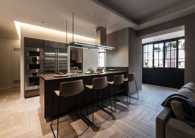 Мансардная квартира, расположенная в Риме