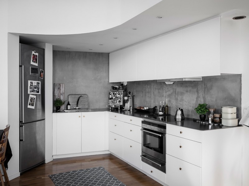 Однокомнатная квартира с мансардой в Швеции Однокомнатная квартира с мансардой в Швеции