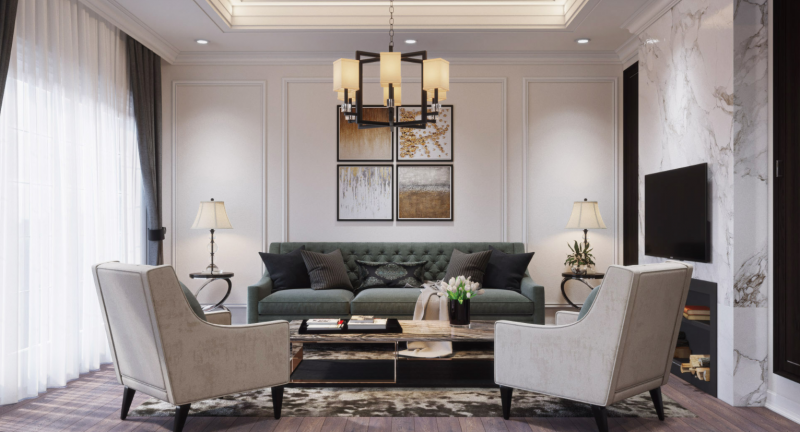 Проект апартаментов в неоклассическом стиле