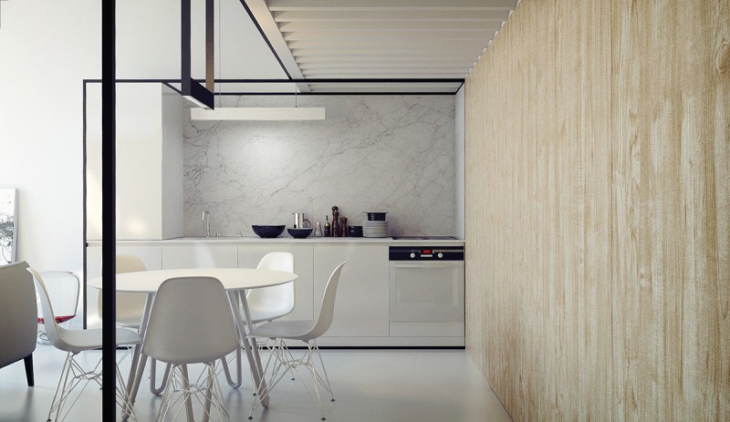 Современные и функциональные двухуровневые апартаменты в Кракове