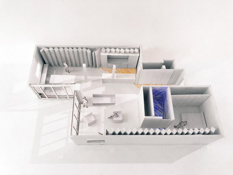 Уникальные книжные полки в бруклинском лофте